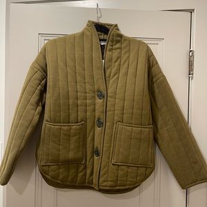 Madewell quilted sweater coat